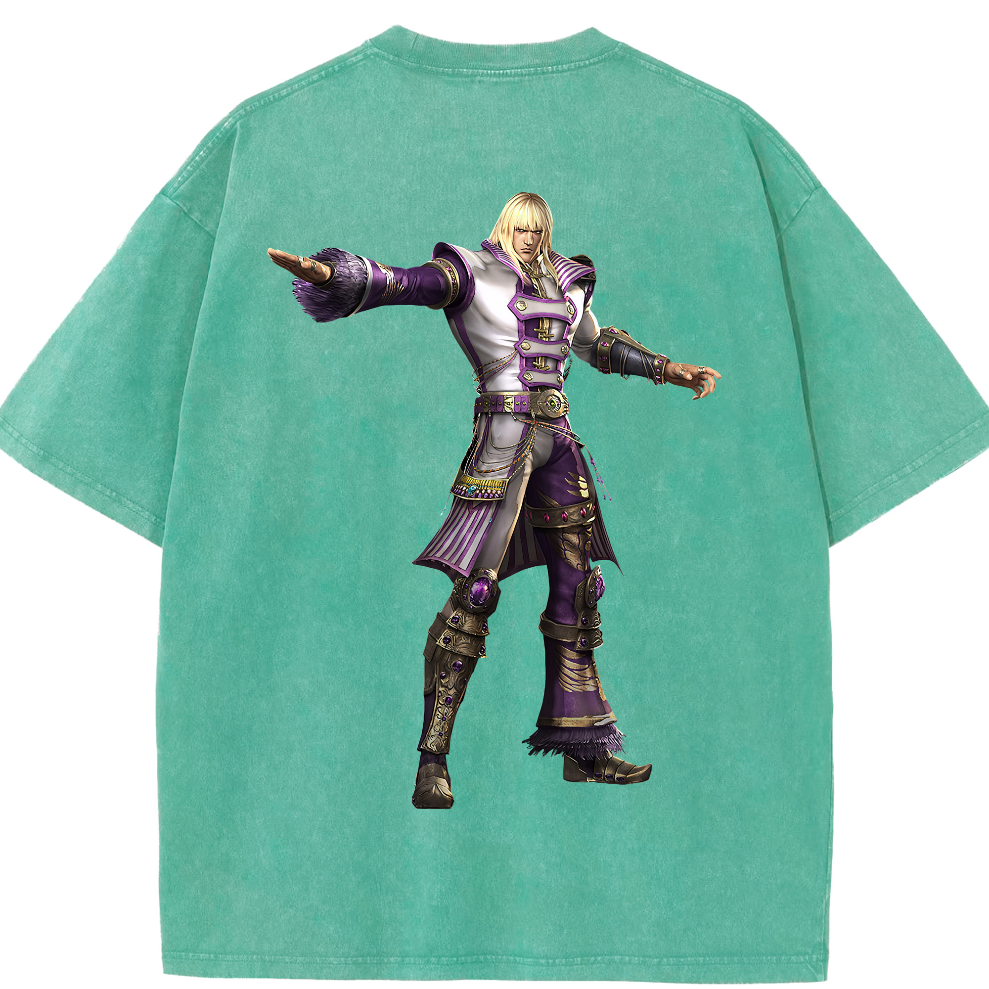 （画像用） 北斗の拳 Fist of the North Star 綿100% ヴィンテージ風 半袖Tシャツ（背面プリント）